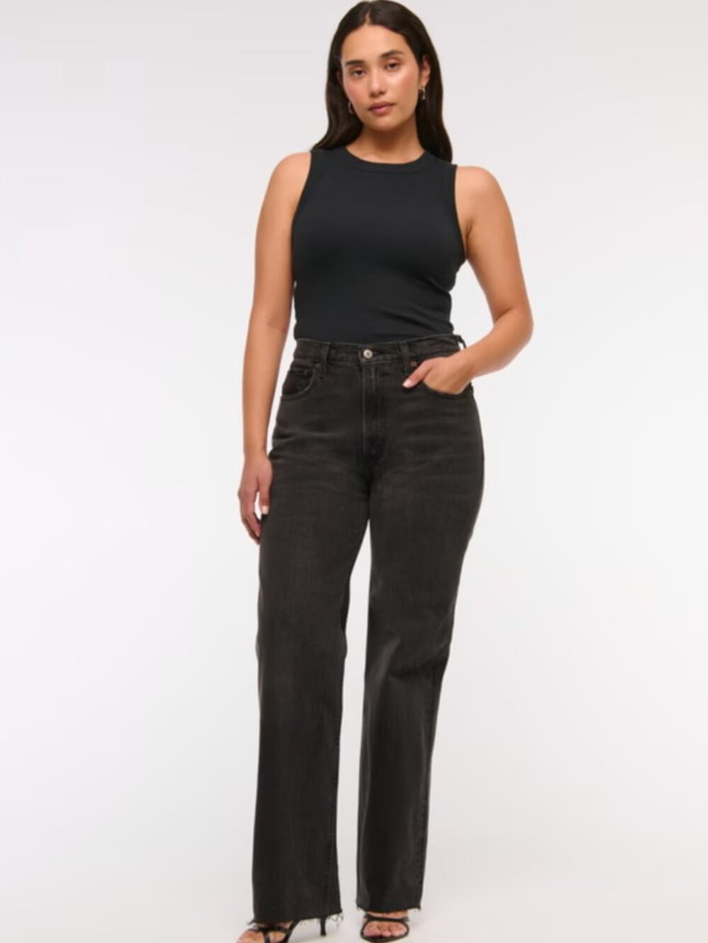 Abercrombie & Fitch The 90s Relaxed Jean High Rise Curve Love 26/2R